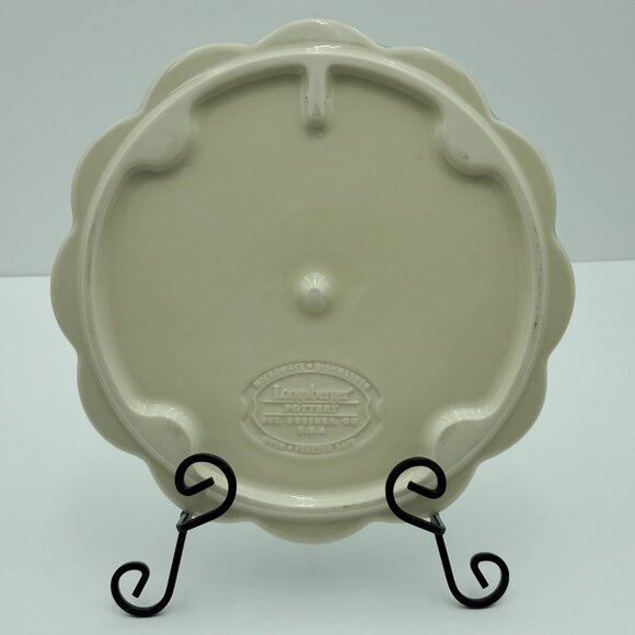 Longaberger Pottery American Craft Originals Light Ivy Rooster Trivet Wall Decor - Picture 4 of 6